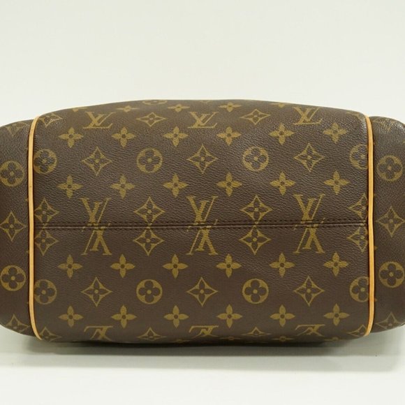 Totally MM Monogram Canvas Shoulder Tote Bag Brown - Picture 3 of 10